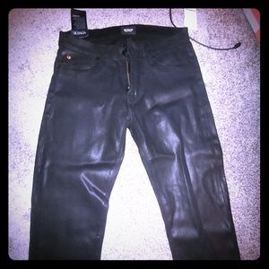 Hudson Krista super skinnny jeans black coated